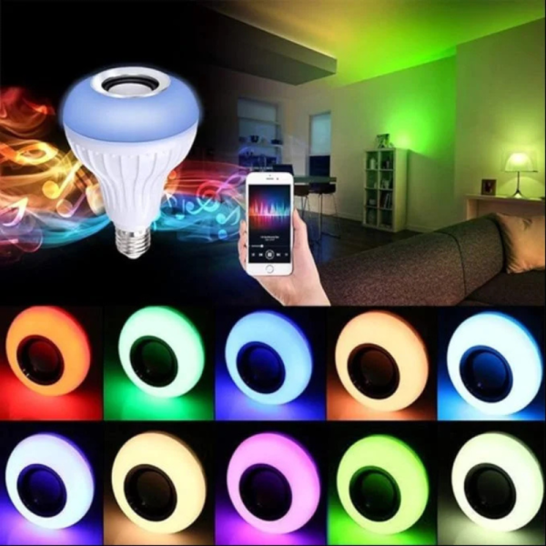 JainNext Multicolor LED Bluetooth Music Bulb with Speaker - Image 3