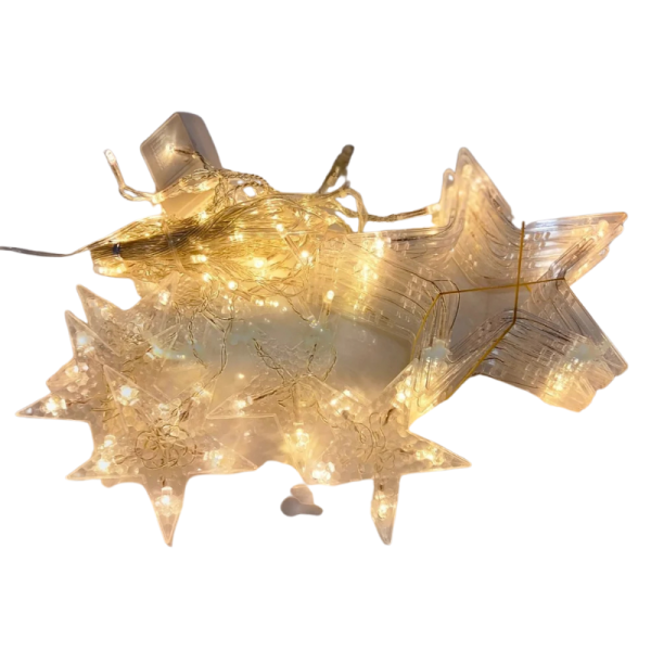 JainNext Star Curtain LED Light 6+6 Stars - Image 3